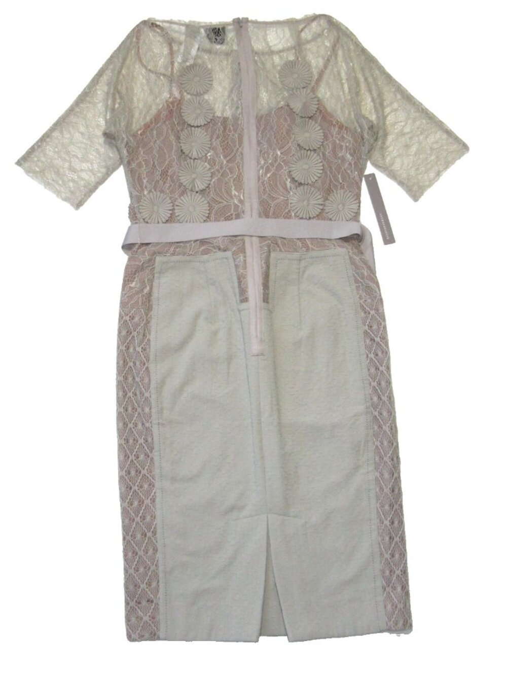 NWT Anthropologie Beguile by Byron Lars Carissima Sheath in Gray Dress 10P - Picture 7 of 7